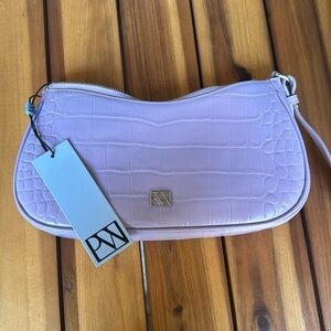 Parisa Wang Calf Leather Lavender Purse